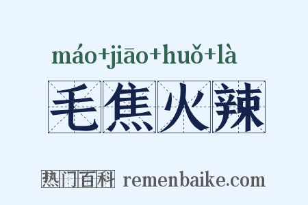 毛焦火辣是什么意思的图片